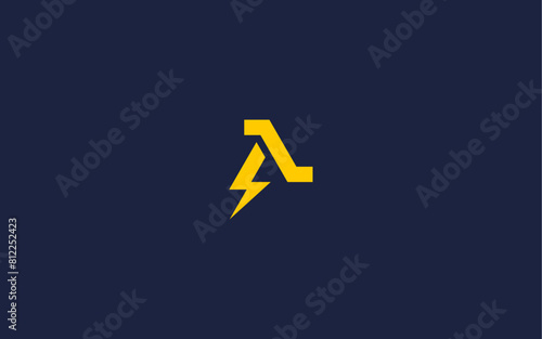 Free Download letter a with electricity logo icon design vector design template inspiration - GFXLoad