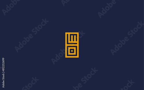 letter lmo with square logo icon design vector design template inspiration