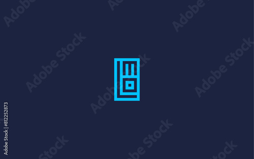 letter lmo with square logo icon design vector design template inspiration