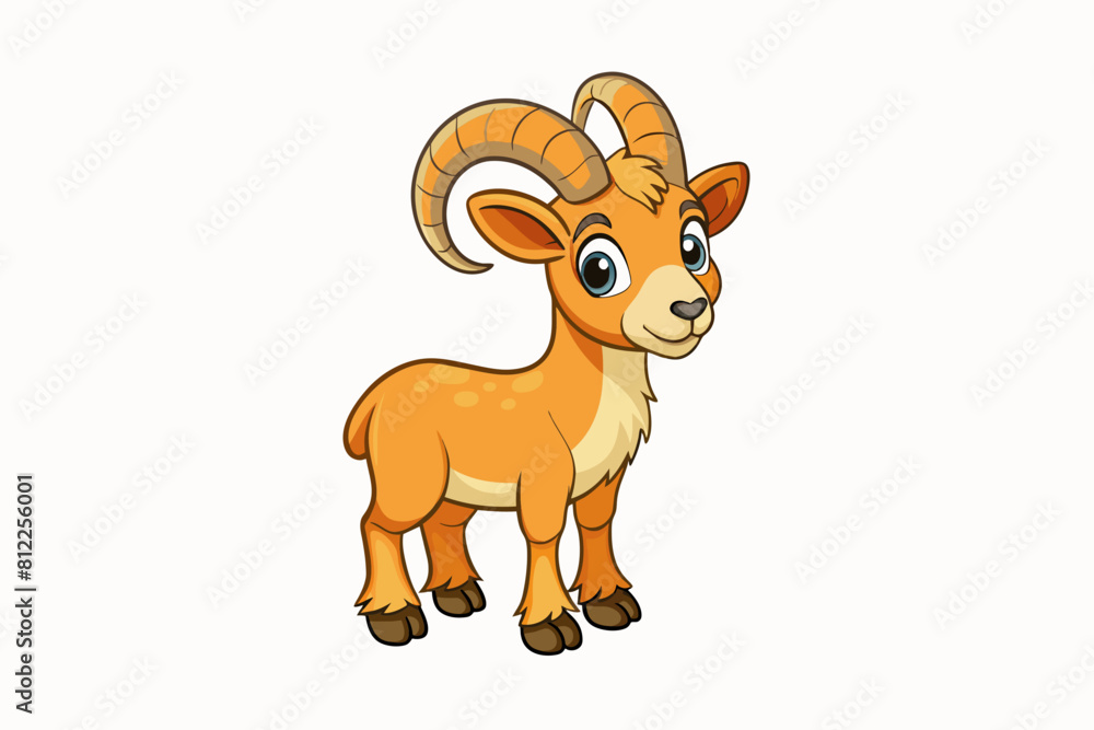 ibex cartoon vector illustration ibex cartoon vector illustration