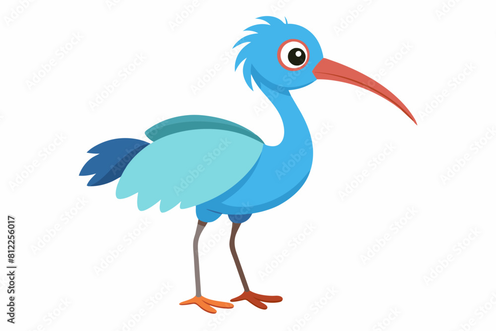 ibis bird cartoon vector illustration ibis bird cartoon vector illustration