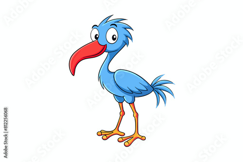 ibis bird cartoon vector illustration © Shiju Graphics