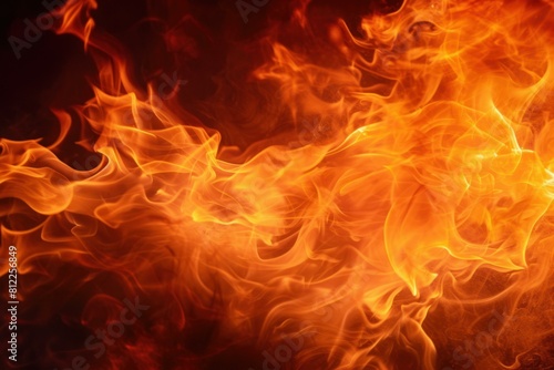 Vivid textures of flames create a dramatic abstract fire background