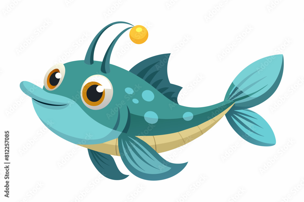 lanternfish cartoon vector illustration lanternfish cartoon vector illustration