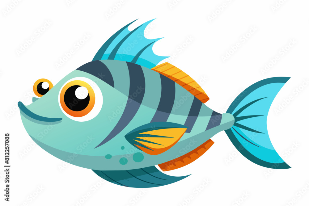 lanternfish cartoon vector illustration lanternfish cartoon vector illustration