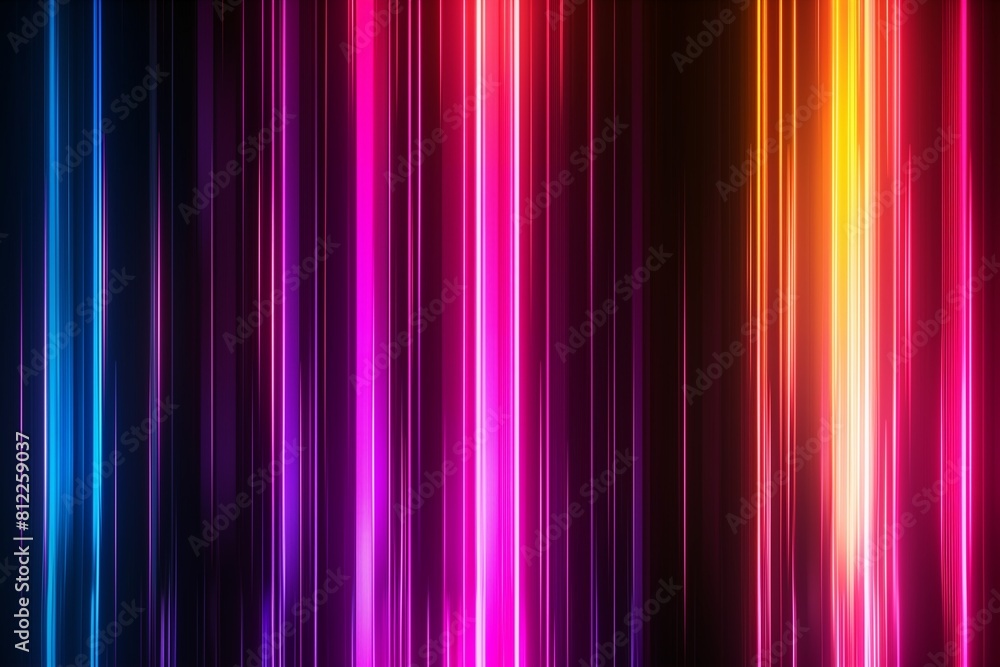 Animation loop technology multicolored light vertical lines wave animation on black. Abstract dark motion gradient light trails futuristic background motion. 4K artistic stripes glowing light VJ loop. Animation loop technology multicolored light vertical lines wave animation on black. Abstract dark motion gradient light trails futuristic background motion. 4K artistic stripes glowing light VJ loop.