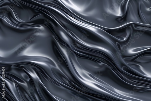 Dark grey liquid waves corporate abstract motion background. Seamless loop. Video animation Ultra HD 4K 3840x2160