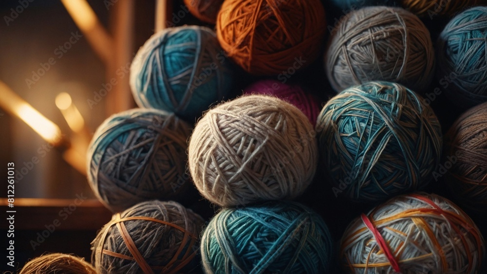 colorful balls of yarn colorful balls of yarn