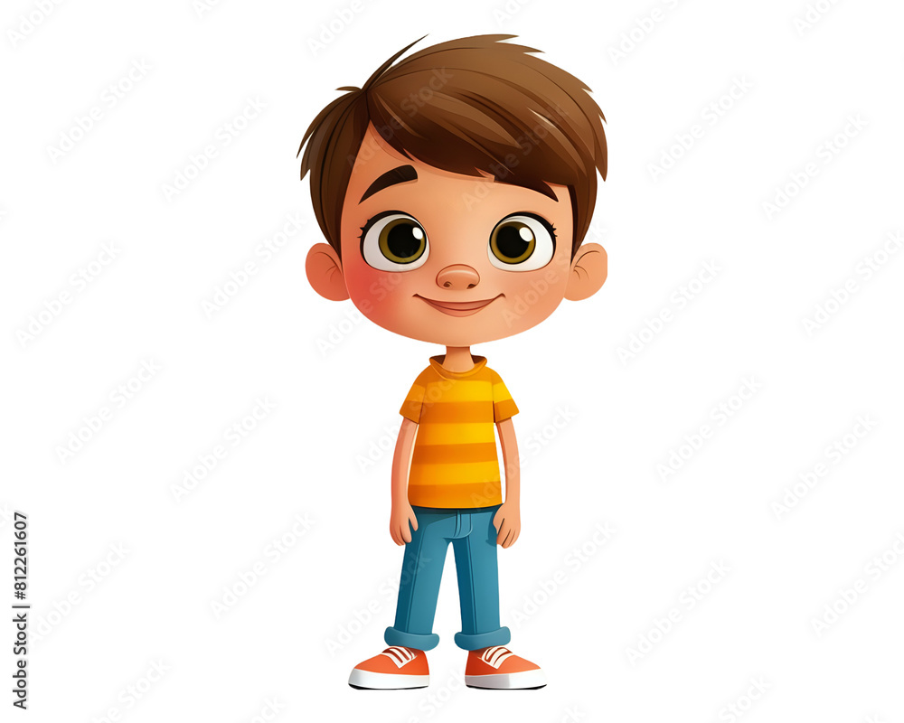 Kids cartoon character illustration Kids cartoon character illustration