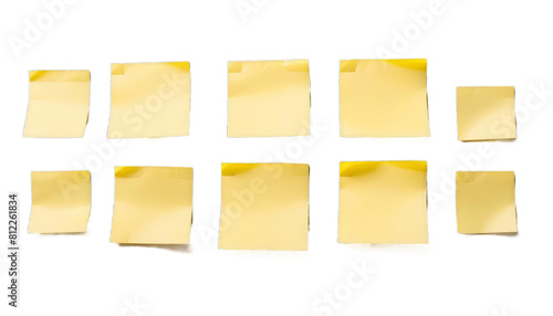 Obraz na płótnie post white yellow transparent sticky note background paper reminder message blank pin office business memo empty post-it pad adhesive stick board announcement notepaper list remind sticker w salonie