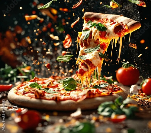 pizza  slice  cheese  promotional  Advertising  pepperoni
