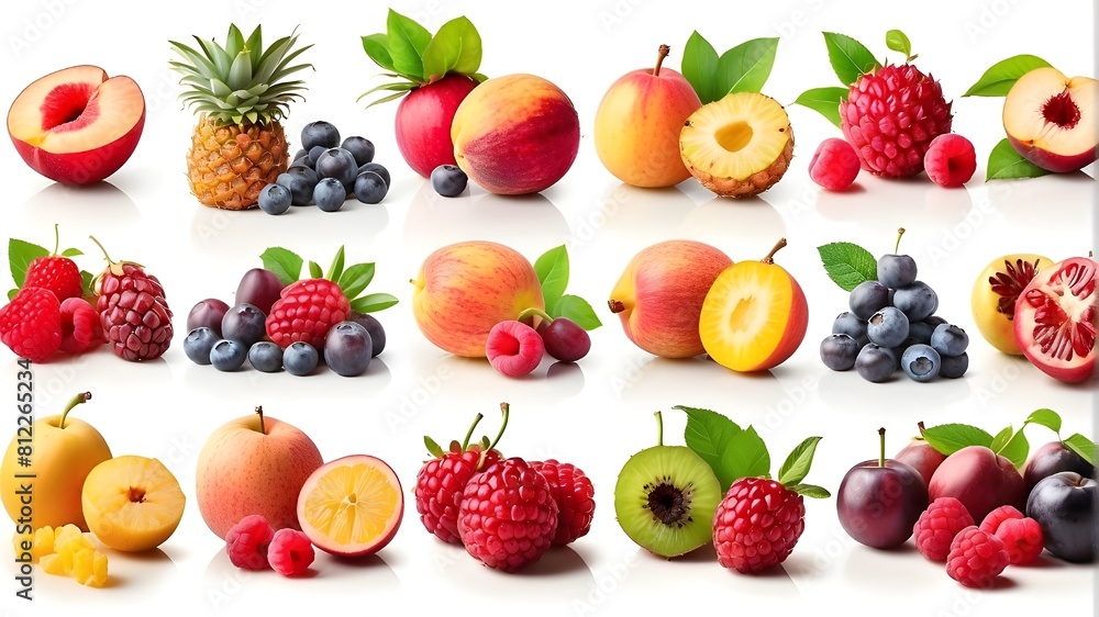 collection of fruits isolated collection of fruits isolated