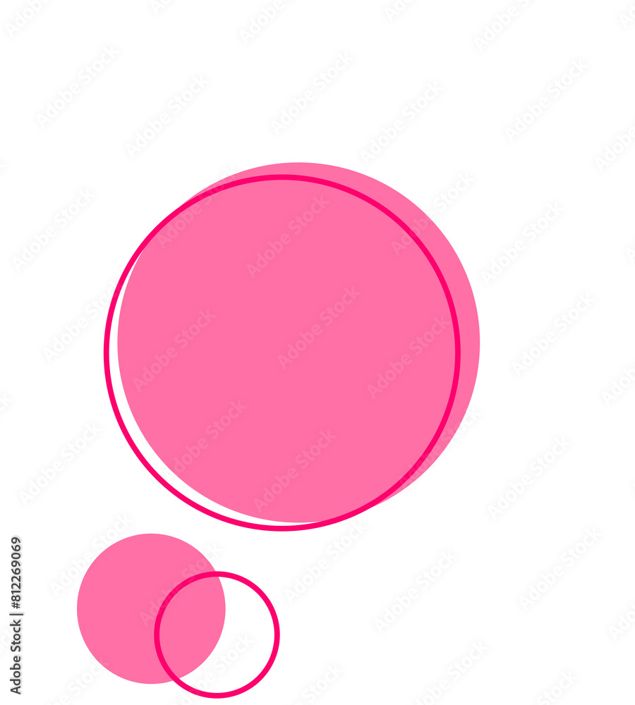 pink and white bubble geometric element pink and white bubble geometric element