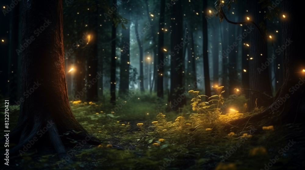 The magic of the night forest