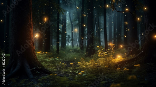 The magic of the night forest