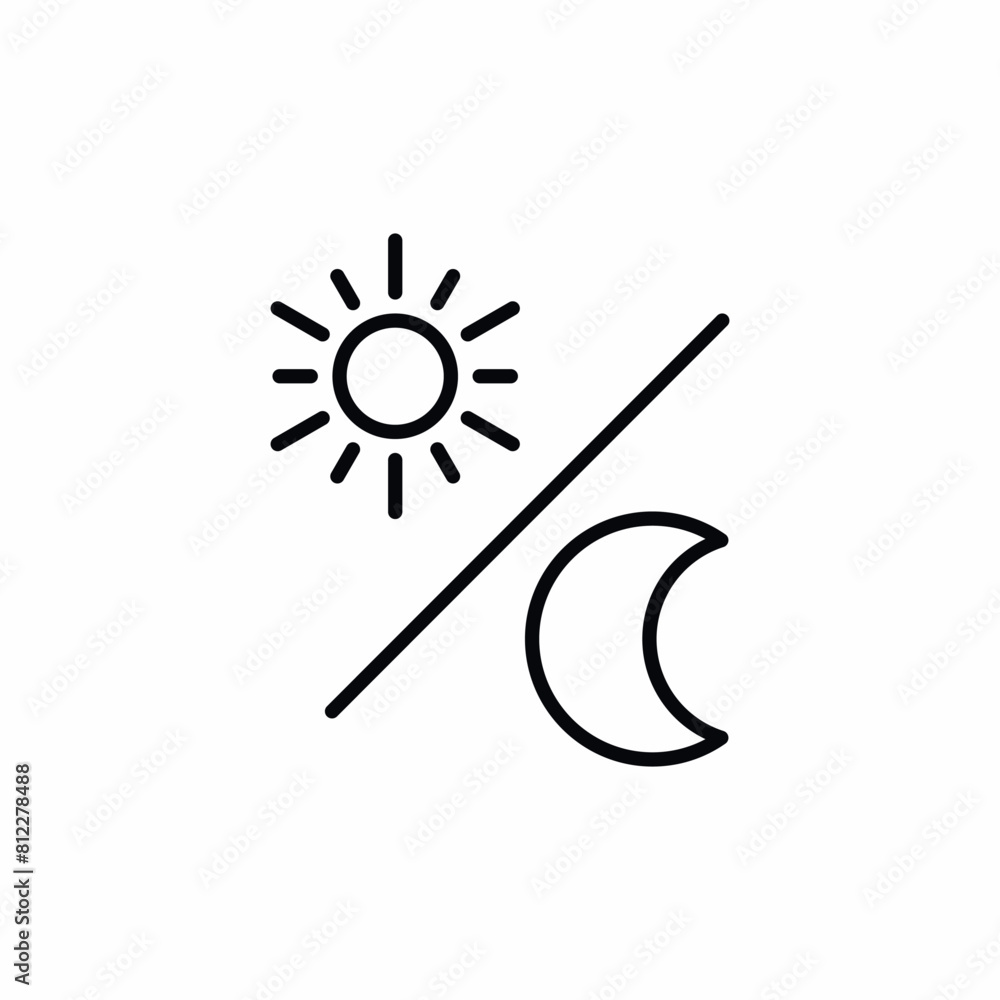 day night switch icon sign day night switch icon sign