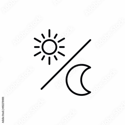 day night switch icon sign