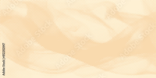 Abstract dots halftone brown color pattern gradient texture background