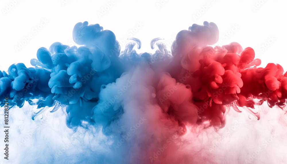 Fototapeta premium Dynamic Chromatics: The Mesmerizing Dance of Colorful Smoke in Abstract Fusion