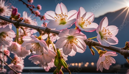 ai generative of tree blossom sakura photo