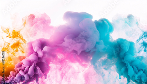 Dynamic Chromatics: The Mesmerizing Dance of Colorful Smoke in Abstract Fusion photo