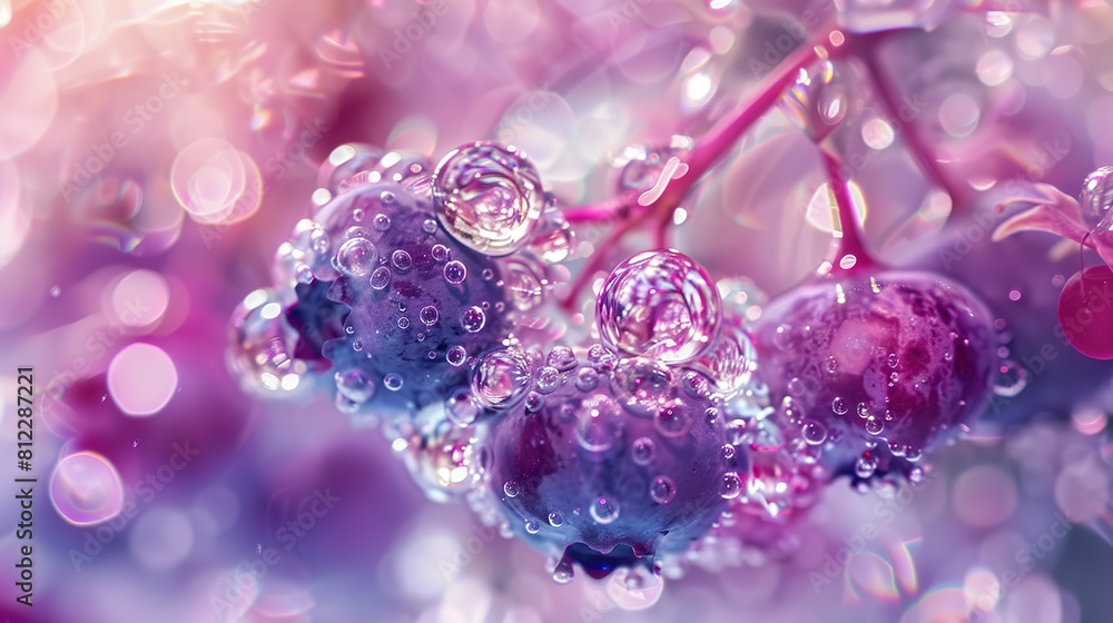 Beautiful whole blueberries in the water in aesthetic complexity and beautiful colors. Beautiful whole blueberries in the water in aesthetic complexity and beautiful colors.