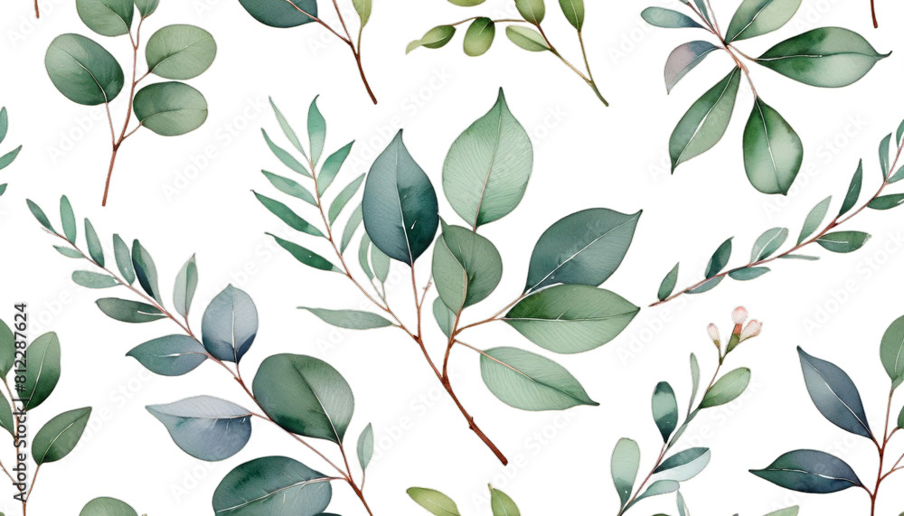 painted floral card print floristics eucalyptus greetings drawn design leaf hand illustration logo elements background branch cards floristic watercolor plant greeting postcards organic botany