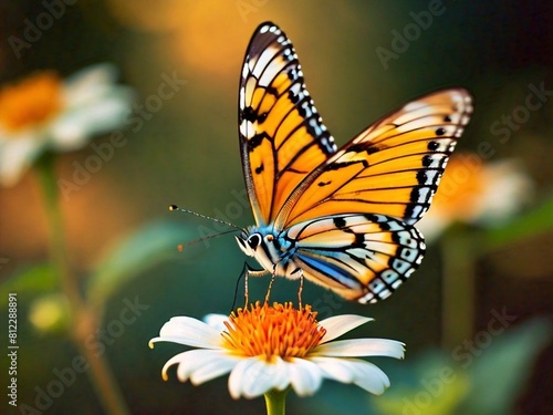Butterfly Stock Photo,  Butterfly, Beauty In Nature, Flower, Generated By Ai © Ai_Mastar