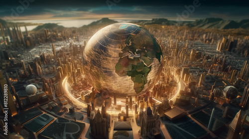 Wallpaper Mural Traveling the world. Surreal mystical fantasy artwork. impossible art Torontodigital.ca