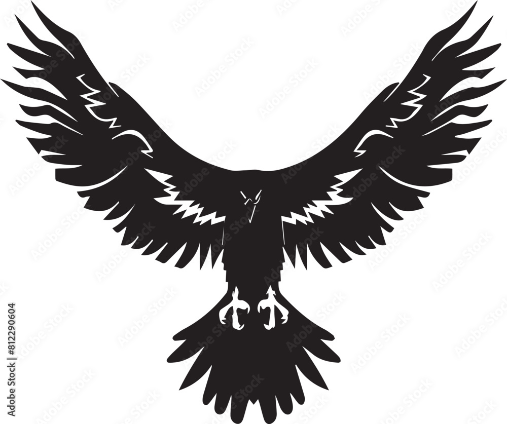 Fototapeta premium eagle on white