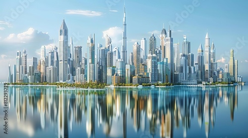 Exhibit a skyline punctuated by iconic skyscrapers, each one a symbol of architectural innovation and urban ambition photo