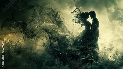 Fotografie Exhibit a tale of forbidden love between mortal and immortal, bound together by