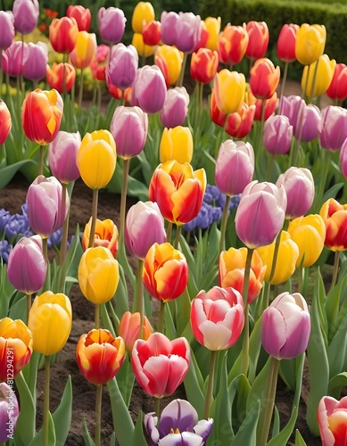 Red and white tulip bulbs.