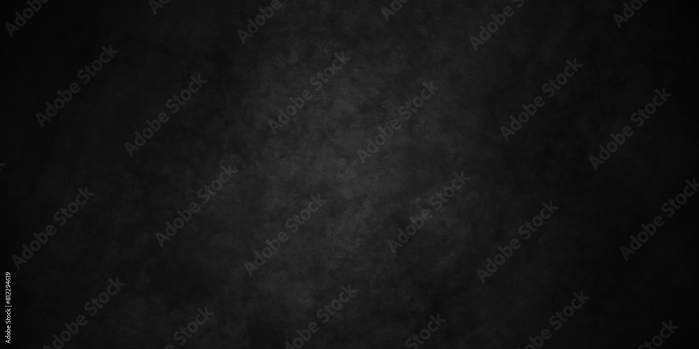Fototapeta premium Dark black stone wall blank background with copy for space design. Dark grey black slate background or backdrop texture. High Resolution on dark black Cement Texture Background.