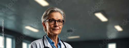 A senior female doctor at the hospital.