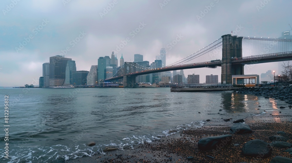 Brooklyn Bridge Manhattan waterfront
