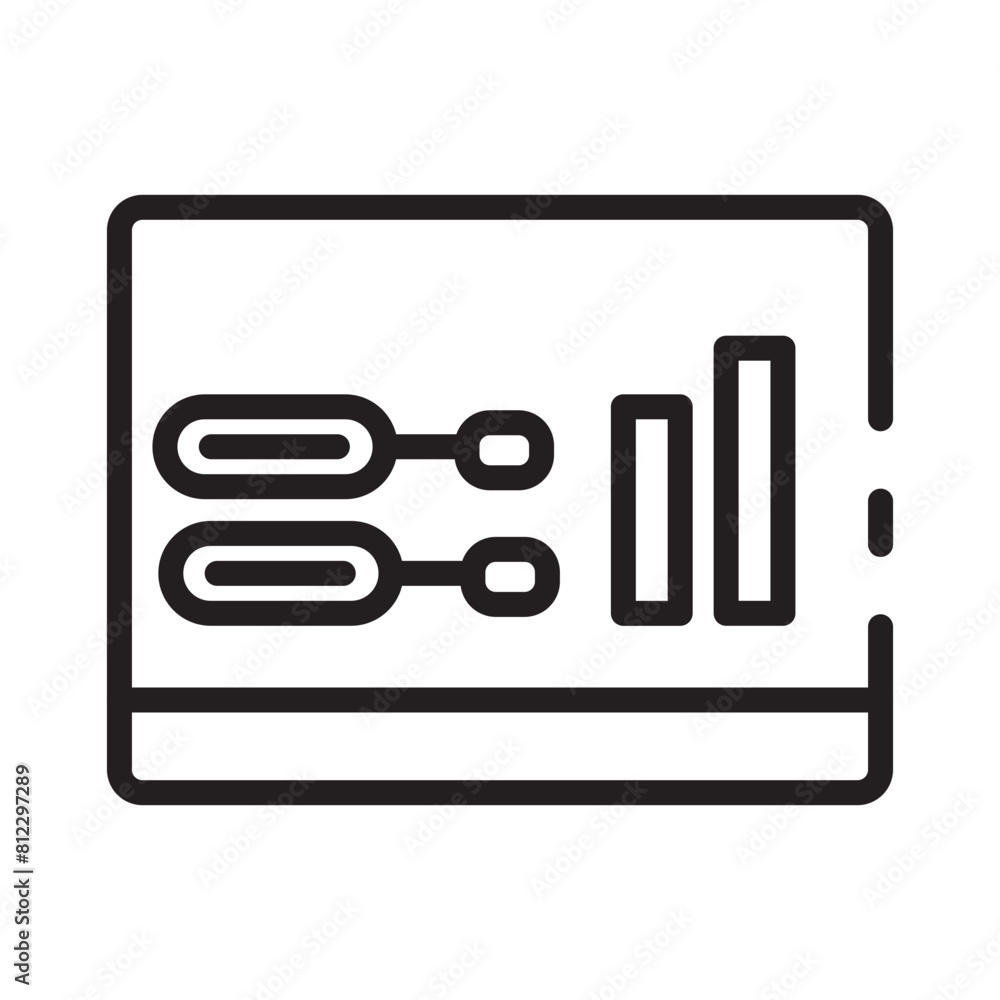 Suitcase Tools Car Line Icon Suitcase Tools Car Line Icon
