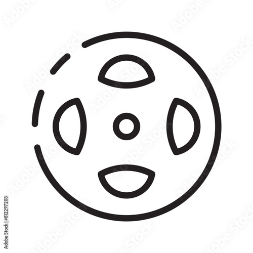 Clutch Friction Parts Line Icon