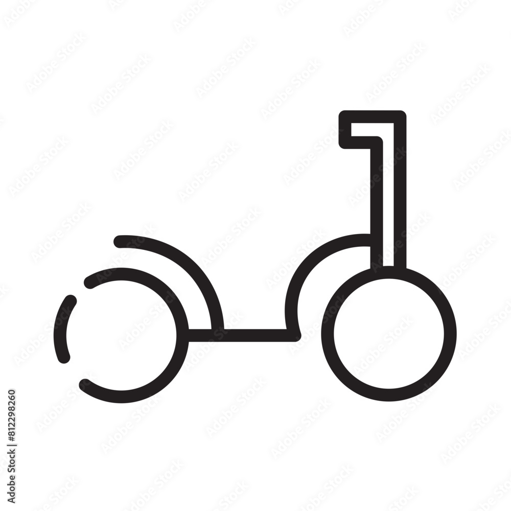 Bicycle Bike Scooter Line Icon Bicycle Bike Scooter Line Icon