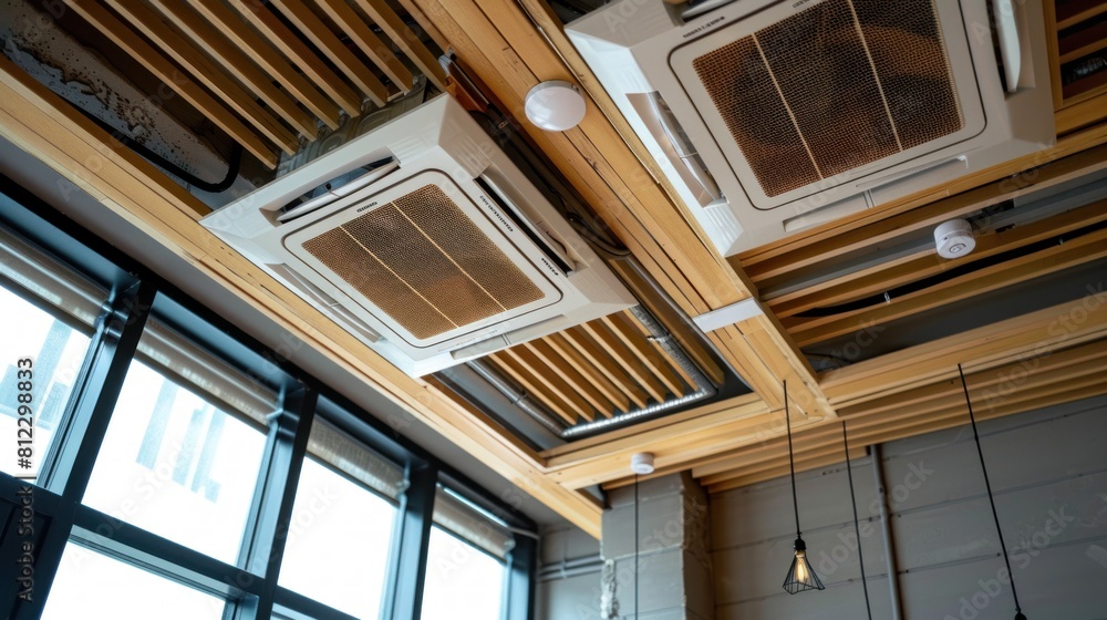 Ceiling decoration, air conditioning system Ceiling decoration, air conditioning system