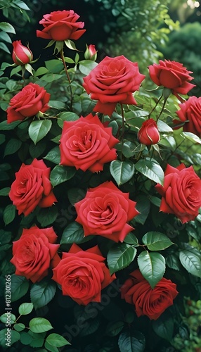 Wallpaper Mural Gorgeous roses in the garden with ground. Torontodigital.ca