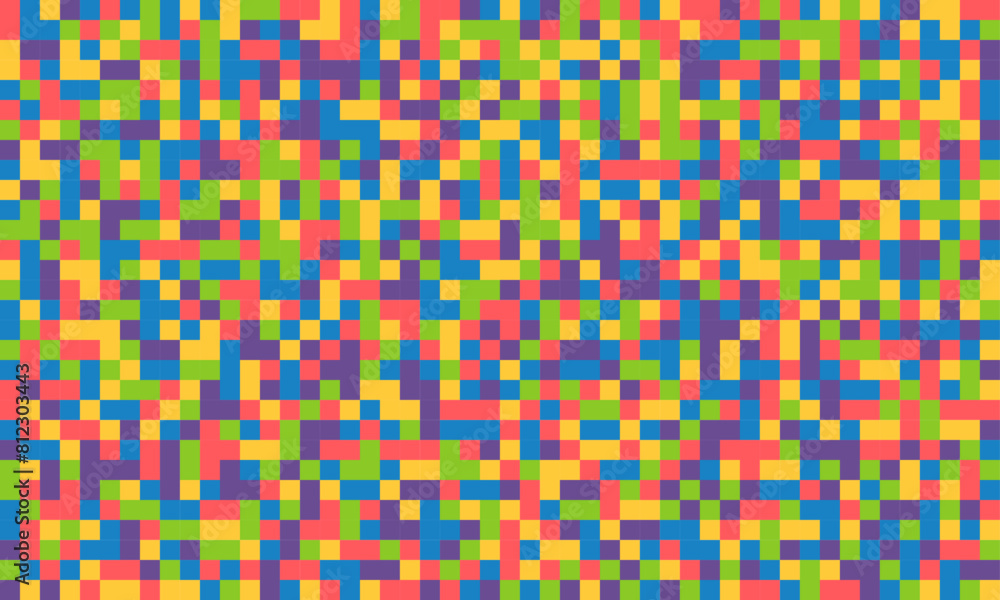 Fototapeta premium Vector Colorful Abstract Pixel Background