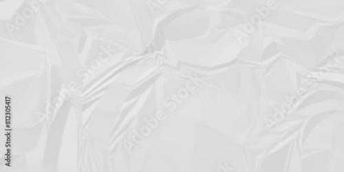 White wrinkly backdrop paper background. panorama grunge wrinkly paper texture background, crumpled pattern texture. paper crumpled texture. white fabric crushed textured crumpled.