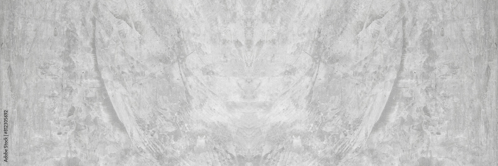Fototapeta premium Old wall panorama texture cement dirty gray with black background abstract grey and silver color design are light with white background.