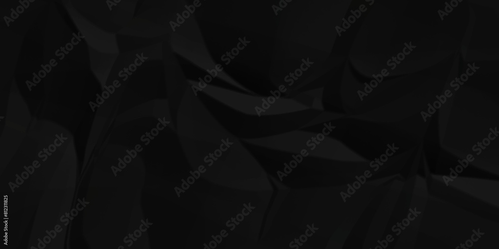 Dark black wrinkly backdrop paper background. panorama grunge wrinkly paper texture background. crumpled pattern texture. paper crumpled texture. black fabric crushed textured crumpled.
Dark black wrinkly backdrop paper background. panorama grunge wrinkly paper texture background. crumpled pattern texture. paper crumpled texture. black fabric crushed textured crumpled.