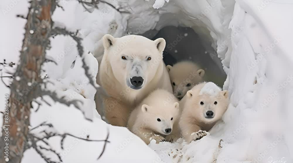 cute polar bear family cute polar bear family