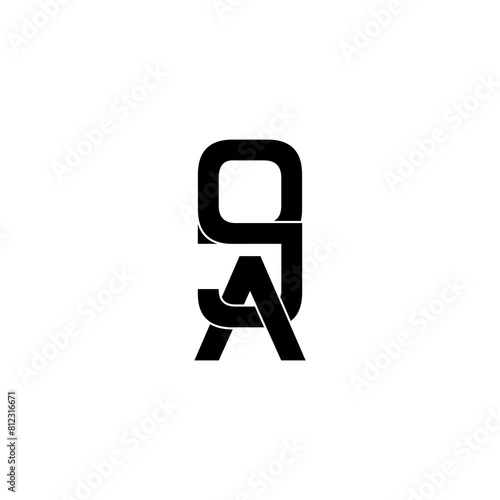 oja lettering initial monogram logo design photo