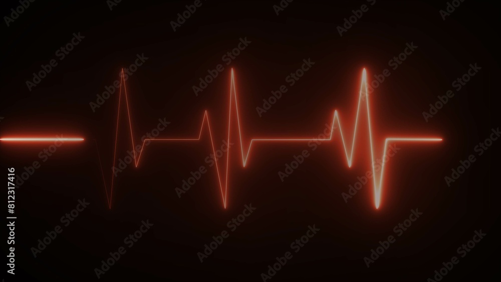 Illustration of the heartbeat and pulse rate signal of an abstract neon energy. Illustration of the heartbeat and pulse rate signal of an abstract neon energy.