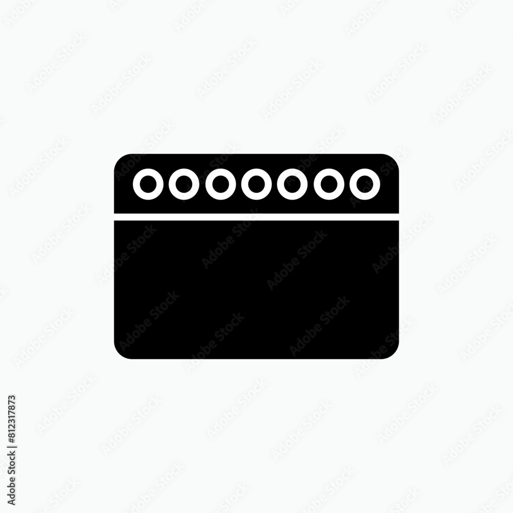 Calendar Icon. Schedule Symbol - Vector. Calendar Icon. Schedule Symbol - Vector.