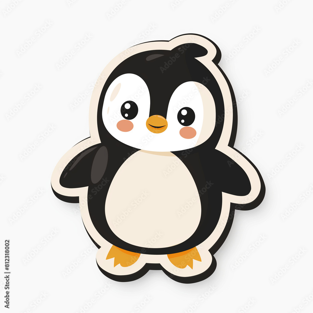 Fototapeta premium Adorable Penguin Sticker